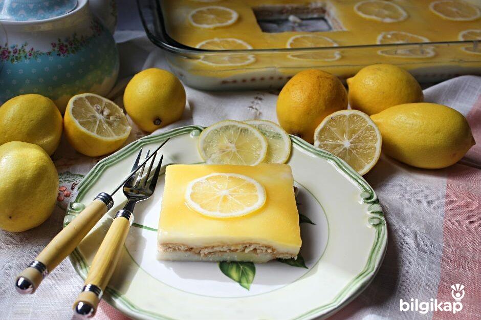Limonlu Kolay Pasta Tarifi  Tarifler Yaş Pasta Tarifleri